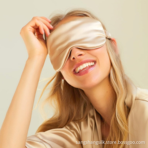 Factory Custom wholesale 100% pure Silk sleeping mask